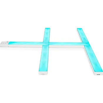 Notebook Nedis WIFILW06RGB LED osvětlení, nástěnný bar, dekorativní, teplá bílá, modulární, 6 lišt, RGBIC, 140lm, 10W, 100000K, IP20, Android, iOS, Nedis SmartLife WIFILW06RGB
