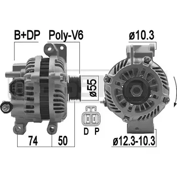 Alternátor ERA Alternátor ERA 209422A + DOPRAVA ZDARMA!