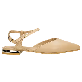 Dámské polobotky Béžové Dámské Polobotky Se Špičatou Špičkou Wojas 4634154 38