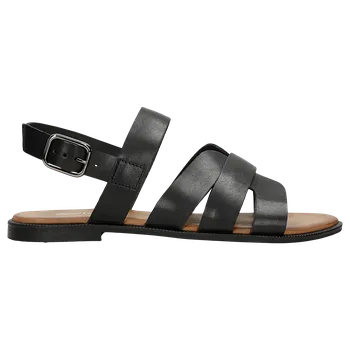 Dámské sandále Černé Kožené Dámské Sandály Wojas 7621051 39