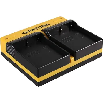 PATONA pro 2 baterie Olympus BLH-1 Nabíječka, pro fotoaparáty, pro 2 baterie, micro USB, kompatibilní s Olympus BLH-1 PT191680