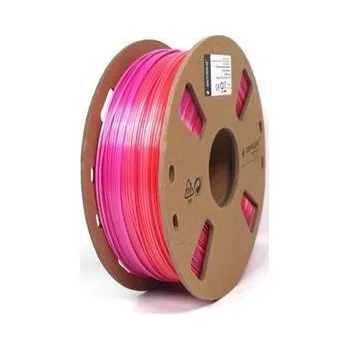 Filament Gembird tisková struna (filament), PLA, 1,75mm, 1kg, silk rainbow, červená/fialová 3DP-PLA-SK-01-RP
