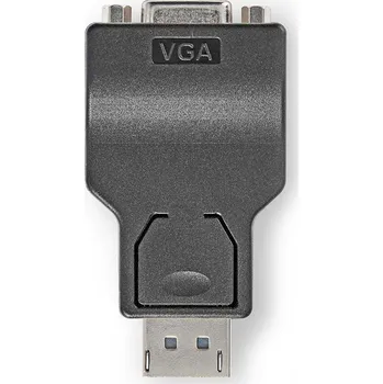 Notebook Nedis DisplayPort na VGA Adaptér, zástrčka DisplayPort, zásuvka VGA, černý CCGB37935BK