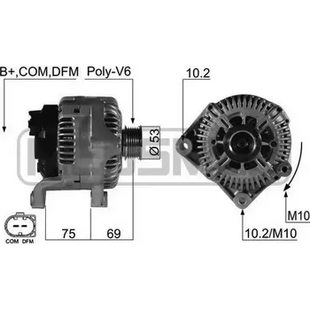 Auto-moto ERA Alternátor ERA 210495A + DOPRAVA ZDARMA!
