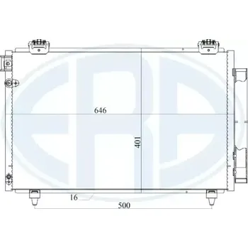 Výparník klimatizace ERA Kondenzátor klimatizace ERA 667179