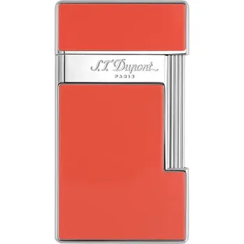 Zapalovač S.T. DUPONT - SLIMMY - LACQUERED CORAL SILVER - Turbo zapalovač