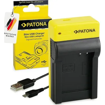 PATONA Nabíječka Foto Nikon EN-EL12, NP-FM500H (Slim) Nabíječka, pro fotoaparáty, kompatibilní s Nikon EN-EL12, NP-FM500H, USB-C PT151585