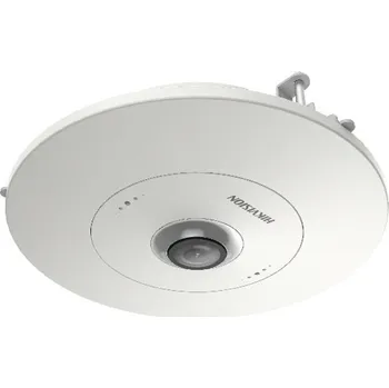 Hikvision DS-2CD6365G0E-S/RC 1,27mm IP kamera, panoramatická, fisheye, dome, 6Mpx, 1/1,8" CMOS, f=1,27mm, H.265+, DWDR, audio vstup a výstup, 2× mikrofon, bílá DS-2CD6365G0E-S/RC(1.27MM)