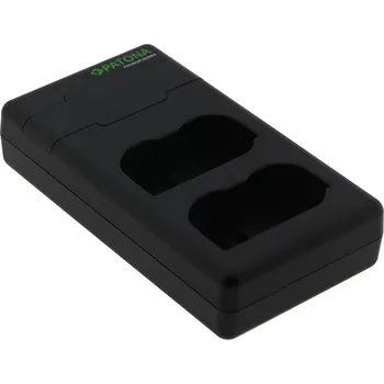 PATONA pro 2 baterie Nikon EN-EL15 Nabíječka, pro fotoaparáty, pro 2 baterie, USB-C, kompatibilní s Nikon EN-EL15 + kabel PT161965