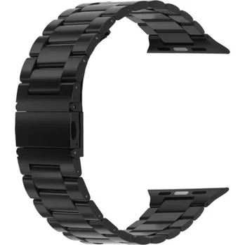 Chytré hodinky SWISSTEN řemínek pro Apple Watch kovový 42–49mm černý