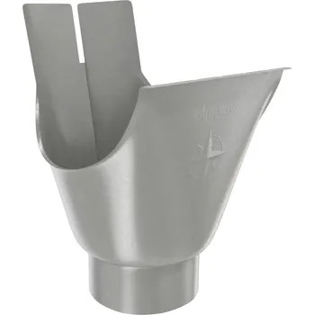 okap Oválný okapový kotlík PL-012034 šedý 80 x 330 mm