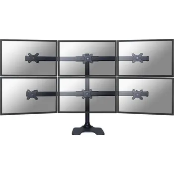 Monitor Neomounts FPMA-D700DD6 Stojan, VESA, stolní, pro 6 plochých monitorů, úhlopříčka 10"–27", náklon 180°, otáčení 180°, rotace 360°, nosnost 48kg, černý FPMA-D700DD6