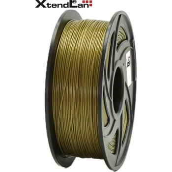 Filament XtendLan filament PLA bronzové barvy Plastické vlákno, pro 3D tisk, PLA, průměr 1,75mm, hmotnost materiálu 1kg, bronzové barvy 3DF-PLA1.75-BZ 1kg