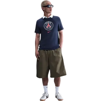 Pánské tričko s krátkým rukávem Nike PSG 25/26 Crest Tee modré