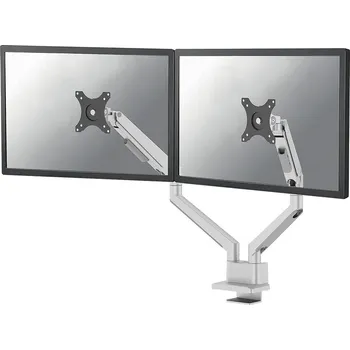 Televizní držák Neomounts DS70-250SL2 Držák, VESA, stolní, pro 2 ploché/zakřivené monitory, úhlopříčka 17–32", náklon 90°, otáčení 180°, rotace 360°, nosnost 18kg, stříbrný DS70-250SL2