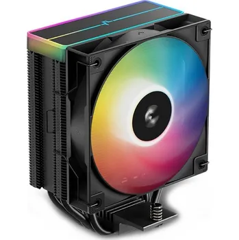 PC ventilátor DEEPCOOL AG400 ARGB V2 černý Chladič, pro CPU, pro Intel i AMD, socket 1851, 1700, 1200, 115x, AM5, AM4, 120mm ventilátor, 4 heatpipe, černý R-AG400-BKAMMN-GJD