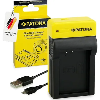 PATONA Nabíječka Foto Canon LP-E12 (Slim) Nabíječka, pro fotoaparáty, kompatibilní s Canon LP-E12, USB-C PT151652