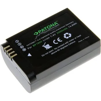 Telefonní příslušenství Baterie PATONA kompatibilní s Samsung BP-1900 Baterie, pro fotoaparát Samsung, 2000mAh, Li-Ion, Premium PT1239