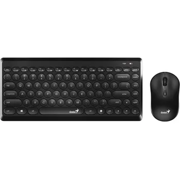 Klávesnice Genius LuxeMate Q8000 Set klávesnice a myši, bezdrátový, CZ+SK layout, 2,4GHz, mini USB přijímač, černý 31340013403