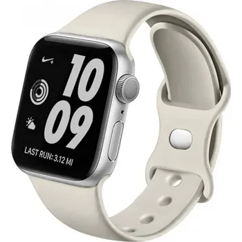 Chytré hodinky SWISSTEN řemínek pro Apple Watch silikonový 42–49mm šedý Řemínek, silikonový, pro chytré hodinky Apple Watch 1–8, Watch SE, SE (2022), Watch Ultra, 42–49mm, šedý 46000117