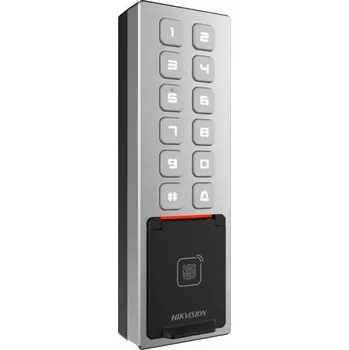 Hikvision DS-K1T805MBFWX IP dveřní stanice, Wi-Fi, čtečka Mifare karet, IP65, IK08, povrchová montáž DS-K1T805MBFWX