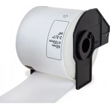 Pásek do tiskárny Páska PrintLine kompatibilní s Brother DK-11202 Páska, pro tiskárny štítků, kompatibilní s Brother QL, papírové štítky, 62x100mm, 300ks PLLB05