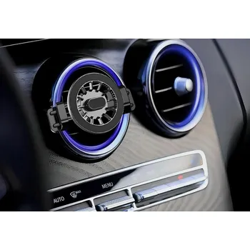 Autoklíč Magnetický kovový držák do ventilace klimatizace s podporou MagSafe - černý EIC-259