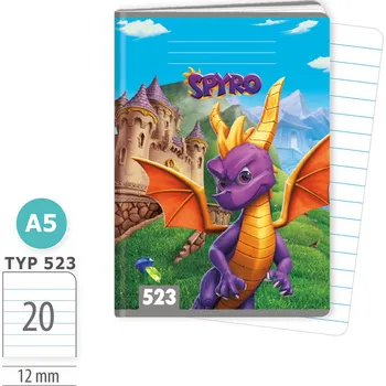 Sešit ARGUS Sešit A5 TYP 523 Spyro 15960359
