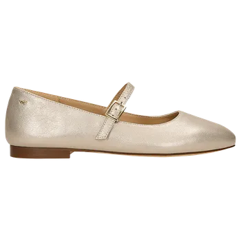 Dámské polobotky Zlaté Kožené Baleríny Mary Jane Wojas 4405558 36