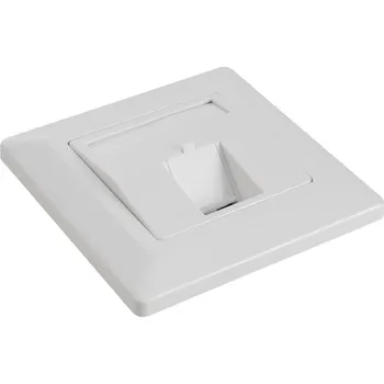 Elektrická zásuvka Solarix datová zásuvka SX9-1-0-WH Datová zásuvka, modulární, pro 1 keystone, pod omítku, bílá 23100101