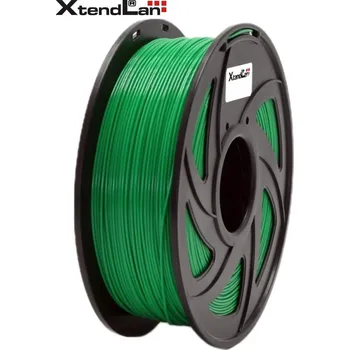 Filament XtendLan filament PLA průhledný zelený Plastické vlákno, pro 3D tisk, PLA, průměr 1,75mm, hmotnost materiálu 1kg, průhledné zelené 3DF-PLA1.75-TRGN 1kg