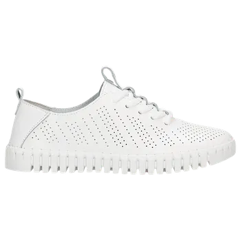 Dámské polobotky Bílé Dámské Tenisky Z Perforované Lícní Kůže Wojas 4626750 36