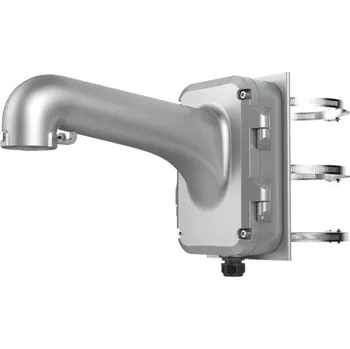 Hikvision DS-1604ZJ-Pole-P Držák, na sloup, pro vertikální montáž dome kamery, zatížitelnost 10kg, šedý DS-1604ZJ-Pole-P