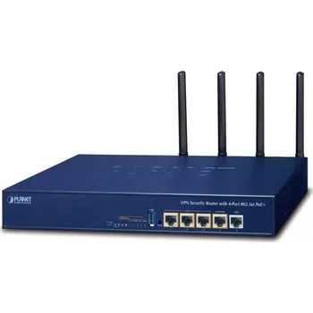 PLANET VR-300PW5 Router, firewall, VPN, 3x LAN, 1x WAN/LAN, 1x WAN, 4x PoE, Wi-Fi 5, 2,4GHz, 5GHz, VLAN, QoS, RADIUS, SD-WAN VR-300PW5