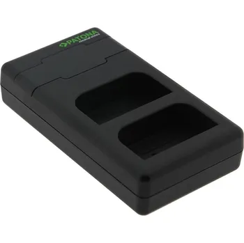 PATONA pro 2 baterie Olympus BLX-1 + kabel Nabíječka, pro fotoaparáty, pro 2 baterie, USB-C, kompatibilní s Olympus BLX-1 + kabel PT161713