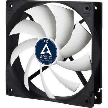 Počítačové chlazení ARCTIC F12 Ventilátor, 120mm, FDB ložisko, 3-pin, výška 25mm, černo-bílý ACFAN00201A