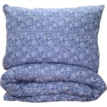 Tibex povlečení Jasmín modrý krep 140x200, 70x90 cm