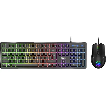 Klávesnice Genius GX GAMING Scorpion KM-GX6 Set klávesnice a myši, drátový, CZ+SK layout, USB, Copilot klávesa, RGB podsvícení, černý 31330010403