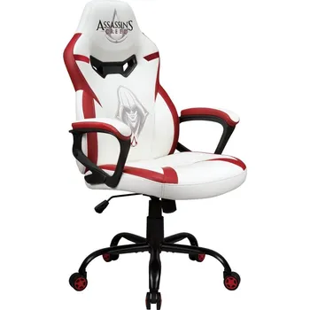 Herní židle Assassin's Creed Junior Gaming Seat Herní židle, dětská, nosnost 100kg, PU kůže, bílo-červená SA5573-AC1