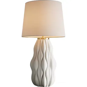 Lampička Stolní lampa ELEGANCIA 65 CM bílá keramika