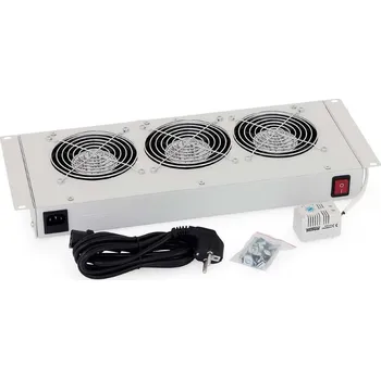 modulární přístroj a rozvaděč Ventilační jednotka Triton RAC-CH-X26-X1 Ventilační jednotka, pro nástěnné rozvaděče, 3 ventilátory, bimetalový termostat RAC-CH-X26-X1