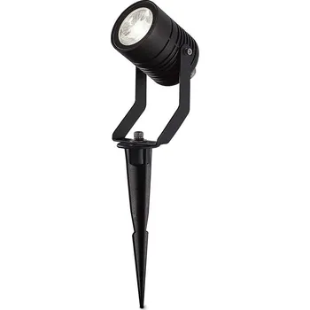 Osvětlení Nedis ZBLOS10RGBW3 LED svítidlo, venkovní, pro chytrý dům, 3× 3W, RGB + teplá bílá, 2700K, 3× 90lm, Wi-Fi, Zigbee 3.0, hliník, černé, sada 3ks ZBLOS10RGBW3