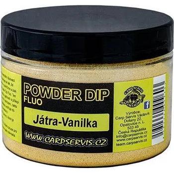 Návnadové aroma Fluo Powder dip CarpServis 70g JAV