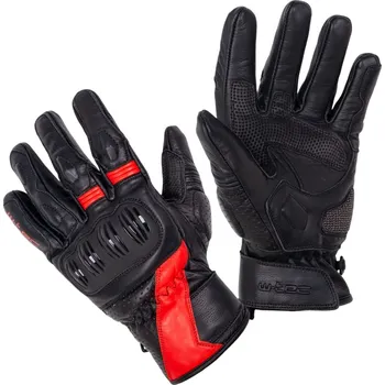 Moto rukavice W-TEC Moto rukavice Bowia černo-červená - M