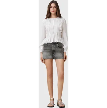 Džínové šortky AllSaints TATE W076EC šedá 90J, vel. 28