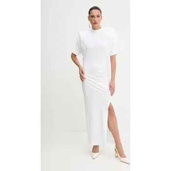 Dámské šaty Bavlněné šaty Pinko bílá barva, maxi, přiléhavé, 105219 A2M2 105219.A2M2 00A, vel. M