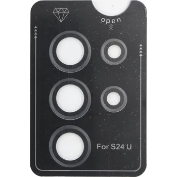 Náhradní kryt pro mobilní telefon Ochranné sklo Camera Protector 9H Samsung Galaxy S24 Ultra Balck