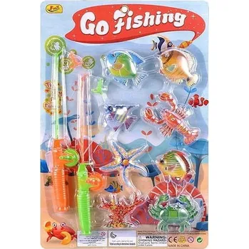 Hračka pro nejmenší RYBÁŘSKÝ PRUT S RYBIČKAMI DO KOUPELE NA KOUPÁNÍ, LOVENÍ NA MAGNET