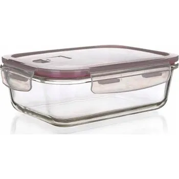 Dóza na potraviny SKLENĚNÁ DÓZA NA POTRAVINY DO LEDNICE, VZDUCHOTĚSNÁ 950 ml, HERMETICKÁ