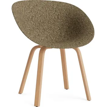 Jídelní židle Normann Copenhagen Židle s područkami Mat, seaweed/beech